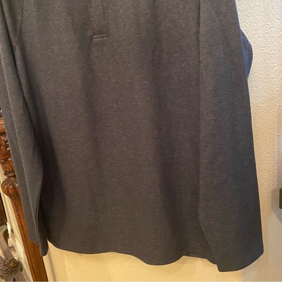 NWT~PERRY ELLIS Men Gray Motion Performance Polo Long Sleeve Top Size Large - Picture 3 of 10